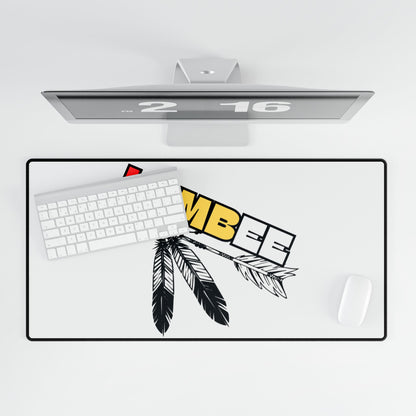 Lumbee Tribal Desk Mat | White