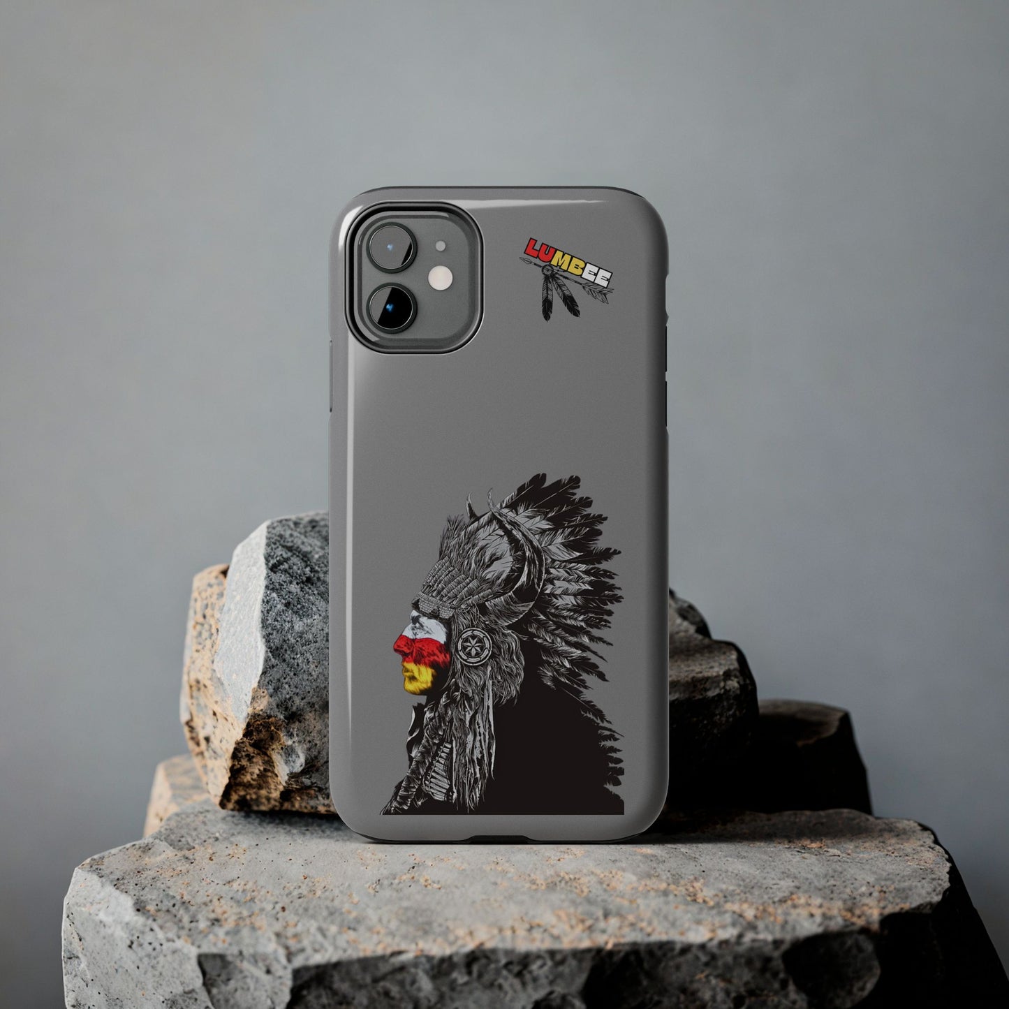 Grey Tough Phone Case — 910 Indian Chief
