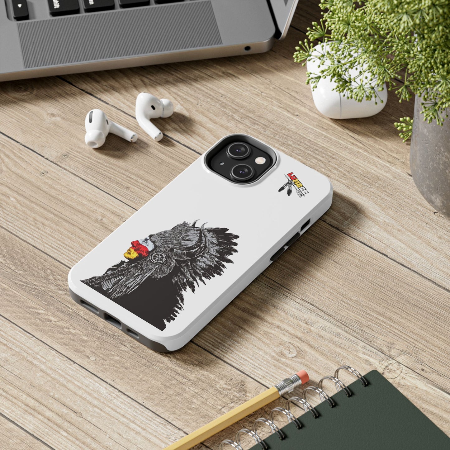 White Tough Phone Case — 910 Indian Chief