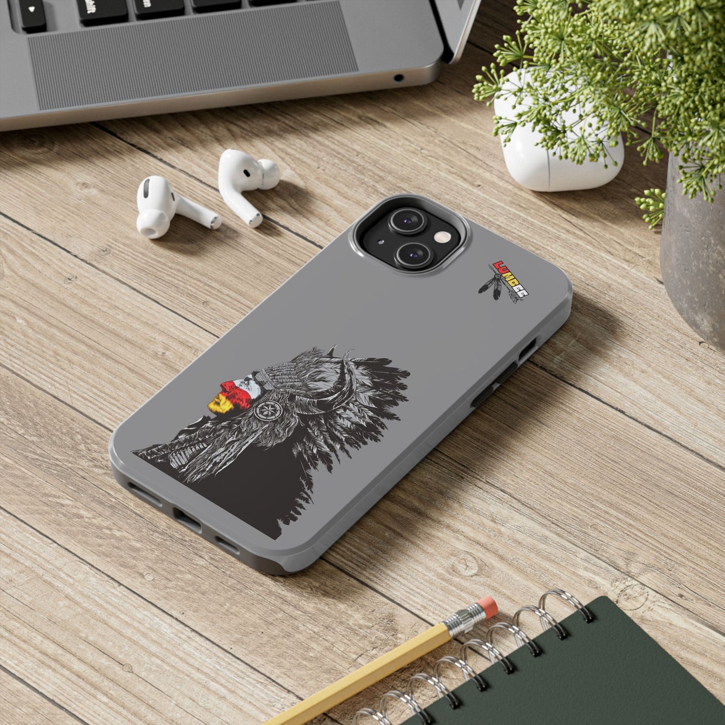Grey Tough Phone Case — 910 Indian Chief