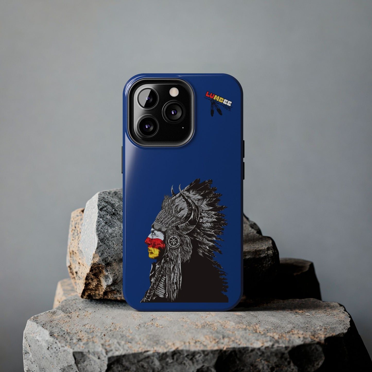 Blue Tough Phone Case — 910 Indian Chief