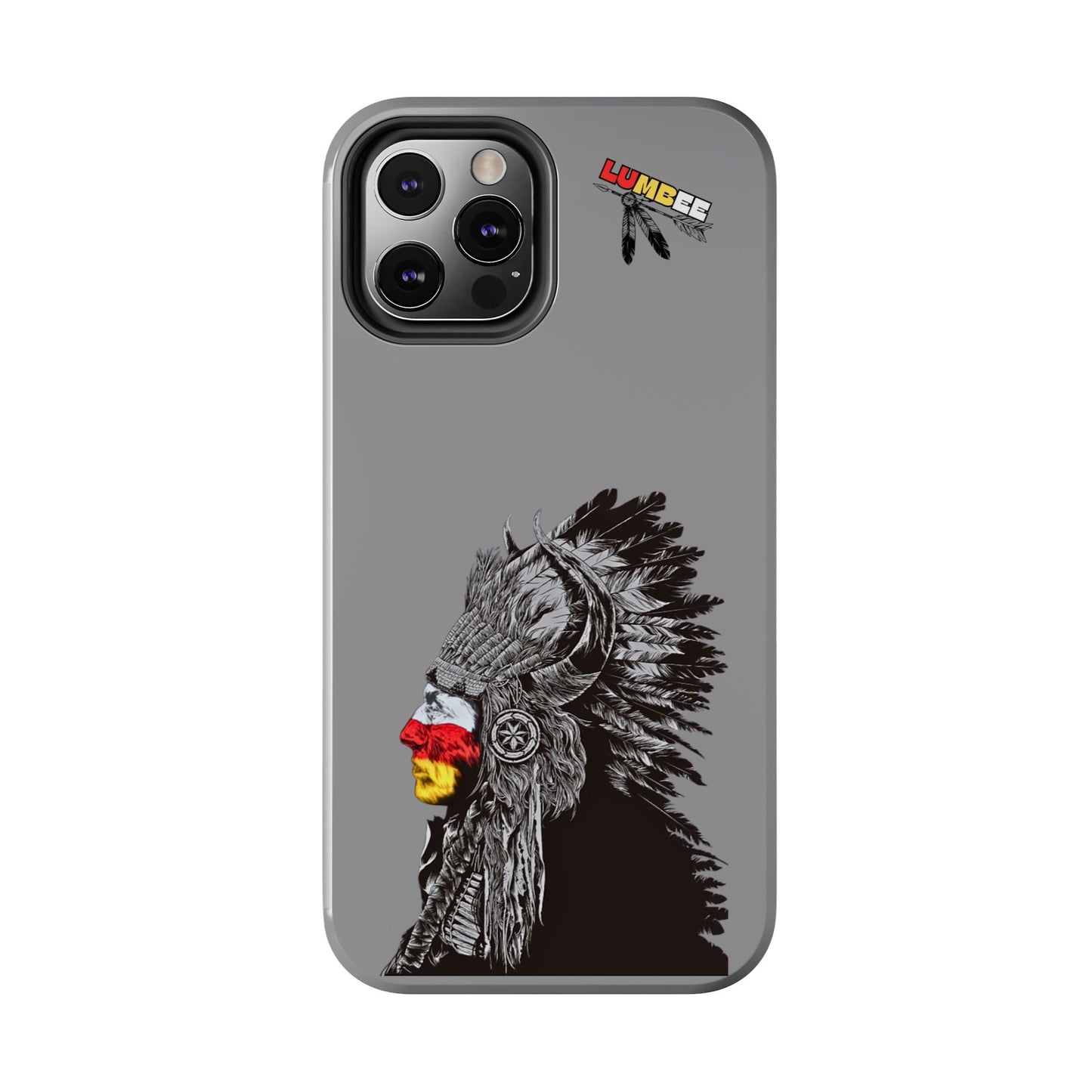 Grey Tough Phone Case — 910 Indian Chief