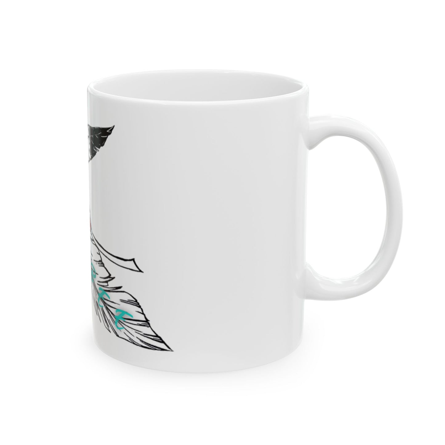 Lumbee Feather Ceramic Mug