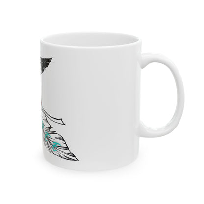 Lumbee Feather Ceramic Mug